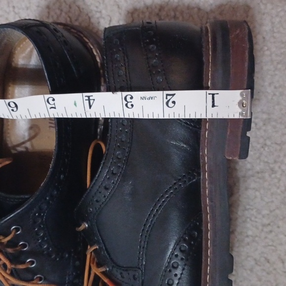 Florsheim Black Leather Brogue Wingtip Oxford - Picture 15 of 15